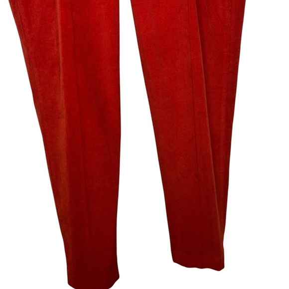 NWT Murano Ancient Renaissance Collection Lucas Pleated Corduroy Red 32x32 - Picture 4 of 13